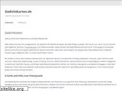 Sites similar to gedichtkarten.de
