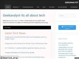 Sites similar to geekanalyst.com