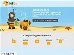 Sites similar to geekandfood.fr