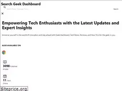 Sites similar to geekdashboard.com