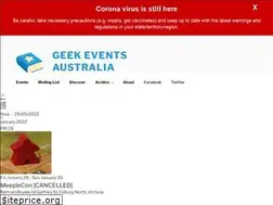 Sites similar to geekeventsaustralia.com