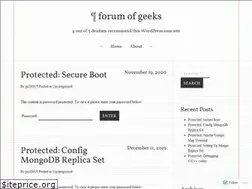Sites similar to geekforum.wordpress.com