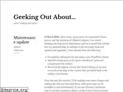 Sites similar to geekingoutabout.com