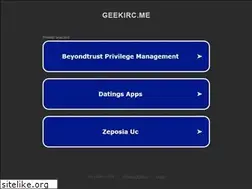 Sites similar to geekirc.me