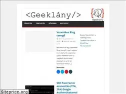 Sites similar to geeklany.hu