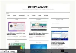 Sites similar to geeksadvice.com