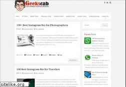 Sites similar to geekscab.com
