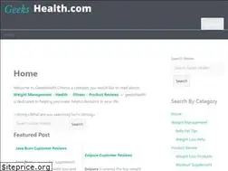 Sites similar to geekshealth.com