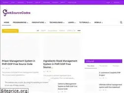 Sites similar to geeksourcecodes.com