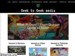 Sites similar to geektogeekmedia.com