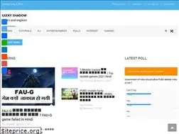 Sites similar to geekyshadow.com