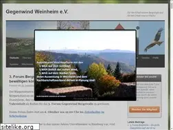 Sites similar to gegenwind-weinheim.de
