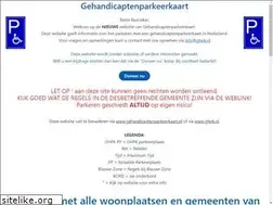 Sites similar to gehandicaptenparkeerkaart.nl