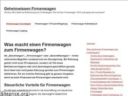 Sites similar to geheimwissen-firmenwagen.de