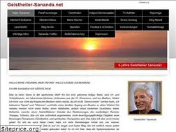 Sites similar to geistheiler-sananda.net