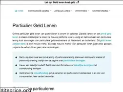 Sites similar to geldleningvanparticulier.nl