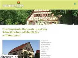 Sites similar to gemeinde-hohenstein.de