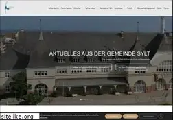 Sites similar to gemeinde-sylt.de