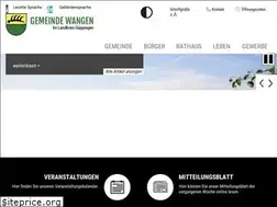 Sites similar to gemeinde-wangen.de