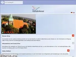 Sites similar to gemeindeganderkesee.de