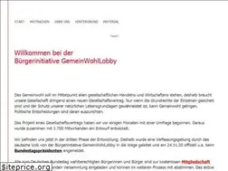 Sites similar to gemeinwohllobby.de