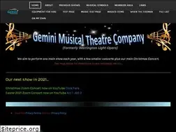 Sites similar to geminimusicaltheatre.com