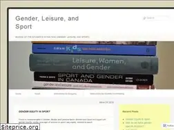 Sites similar to genderleisureandsport.wordpress.com