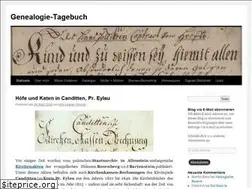 Sites similar to genealogie-tagebuch.de