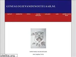 Sites similar to genealogievandenoetelaar.nl