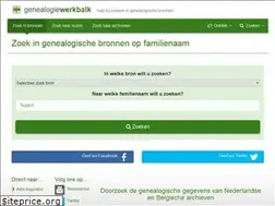 Sites similar to genealogiewerkbalk.nl