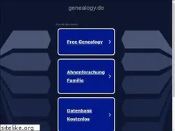 Sites similar to genealogy.de