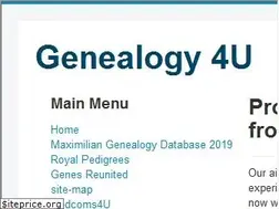 Sites similar to genealogy4u.com