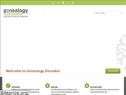 Sites similar to genealogydecoded.com