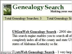 Sites similar to genealogysearch.com