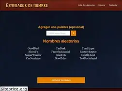 Sites similar to generador-de-nombre.com