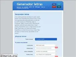 Sites similar to generador-letras.com