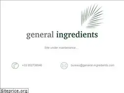 Sites similar to general-ingredients.com