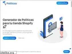 Sites similar to generarpoliticasshopify.com