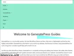 Sites similar to generatepress-guides.com