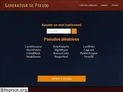 Sites similar to generateur-de-pseudo.fr