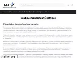 Sites similar to generateur-electrique-france.fr
