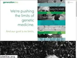 Sites similar to generationbio.com