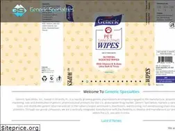 Sites similar to genericspecialties.com