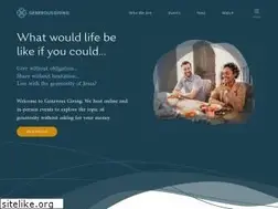 Sites similar to generousgiving.org
