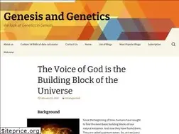Sites similar to genesisandgenetics.org