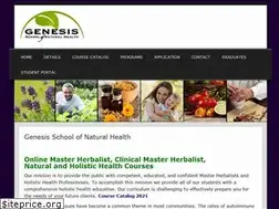 Sites similar to genesisschoolofnaturalhealth.org
