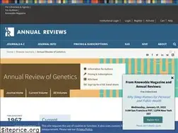 Sites similar to genet.annualreviews.org