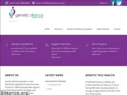 Sites similar to geneticalliance.org.au