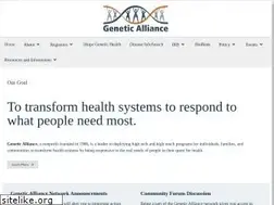 Sites similar to geneticalliance.org