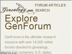 Sites similar to genforum.genealogy.com